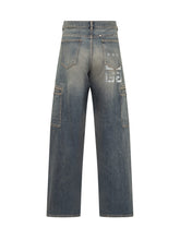Givenchy 4G Denim Cargo Jeans - EXTRA EXCLUSIVE MAN | $store$