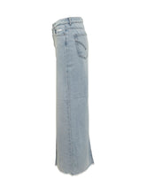 Denim Skirt with Slit - Dondup | $store$