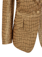 Blazer Walls in Croco Jacquard - Donna | $store$