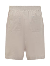 Cotton Bermuda with Logo - Ami Alexandre Mattiussi | $store$