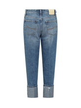 Jeans with High Lapel - EXTRA EXCLUSIVE WOMAN | $store$