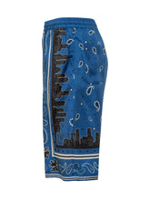 Shorts with Bandana Motif. - EXTRA EXCLUSIVE MAN | $store$