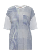 T-Shirt with Checkered Pattern - EXTRA EXCLUSIVE WOMAN | $store$