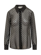 Silk Shirt with Polka Dot Pattern - EXTRA EXCLUSIVE WOMAN | $store$