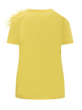 T-Shirt con Piume - Donna | $store$