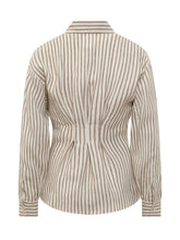 Linen Shirt with Striped Pattern - EXTRA EXCLUSIVE WOMAN | $store$