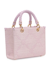 Borsa Tote in Rafia e Tessuto - Donna | $store$