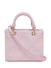 Borsa Tote in Rafia e Tessuto - Donna | $store$