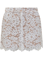 Mini Skirt in Floral Lace with Studs. - EXTRA EXCLUSIVE WOMAN | $store$