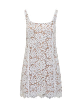 Abito Mini in Pizzo Floreale con Borchie. - Donna | $store$