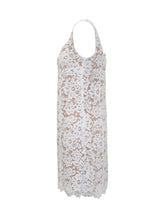 Abito Mini in Pizzo Floreale con Borchie. - Donna | $store$