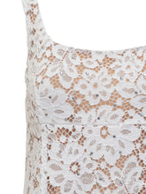 Abito Mini in Pizzo Floreale con Borchie. - Donna | $store$