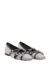 Mesh ballerinas with crystals - EXTRA EXCLUSIVE WOMAN | $store$