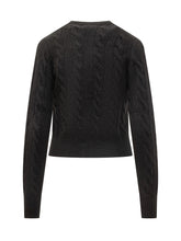 Black Cable-Knit Wool Cardigan Polo Ralph Lauren - COLLEZIONE TEAM EC | $store$