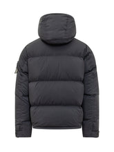 Stone Island Black Hooded Down Jacket - COLLEZIONE TEAM EC | $store$