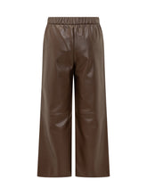 Max Mara Studio Pantaloni Culotte in Pelle Marrone - Abbigliamento Donna | $store$