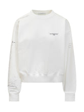 Felpa bianca Givenchy con logo - Abbigliamento Donna | $store$