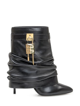 Givenchy Stivaletto in Pelle Nera con Lucchetto Oro - COLLEZIONE TEAM EC | $store$