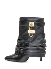 Givenchy Stivaletto in Pelle Nera con Lucchetto Oro - COLLEZIONE TEAM EC | $store$