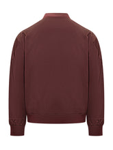 Bomber Bordeaux con Logo Ricamato Givenchy - Abbigliamento Uomo | $store$