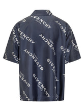 Givenchy Camicia a Maniche Corte con Logo All Over - Abbigliamento Uomo | $store$