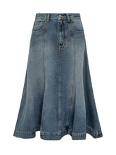 Victoria Beckham Flared Denim Skirt - COLLEZIONE TEAM EC | $store$