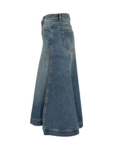 Victoria Beckham Flared Denim Skirt - COLLEZIONE TEAM EC | $store$