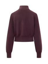 Victoria Beckham Wool Sweater with Zip Collar - COLLEZIONE TEAM EC | $store$