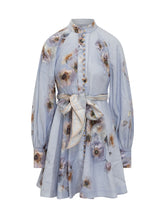 Abito Zimmermann Azzurro con Stampa e Cintura - Abbigliamento Donna | $store$
