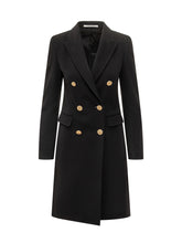 Tagliatore Cappotto Nero Doppiopetto con Bottoni Oro - Abbigliamento Donna | $store$