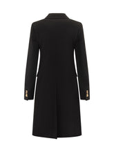 Tagliatore Cappotto Nero Doppiopetto con Bottoni Oro - Abbigliamento Donna | $store$