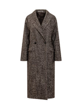 Tagliatore Cappotto Doppiopetto in Tweed Marrone - Abbigliamento Donna | $store$