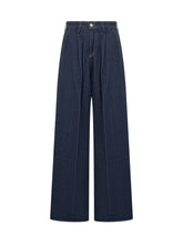 7 For All Mankind Wide-Leg Blue Denim Jeans - 7 For All Mankind | $store$