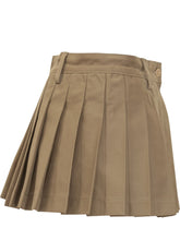 Dondup Minigonna Pieghevole in Cotone Beige - 7 For All Mankind | $store$