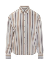 Seventy 19.70 Camicia a Righe Beige e Grigio - Abbigliamento Donna | $store$