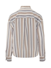 Seventy 19.70 Camicia a Righe Beige e Grigio - Abbigliamento Donna | $store$