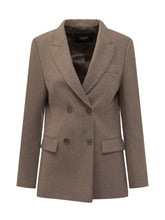 Seventy 19.70 Camel Wool Double-Breasted Blazer - COLLEZIONE TEAM EC | $store$