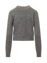 Seventy 19.70 Grey Cardigan with Jewel Embellishments - COLLEZIONE TEAM EC | $store$