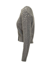 Seventy 19.70 Grey Cardigan with Jewel Embellishments - COLLEZIONE TEAM EC | $store$