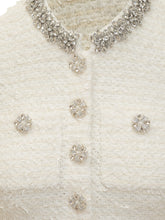 Self-Portrait Abito Corto in Boucl\u00E9 Avorio - Abbigliamento Donna | $store$