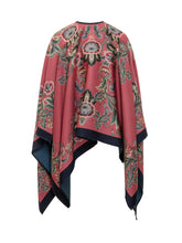 Etro Poncho Rosa Con Motivo Floreale - Abbigliamento Donna | $store$