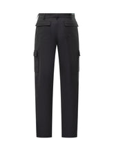 Etro Pantaloni Cargo Neri in Lana Uomo - Abbigliamento Uomo | $store$