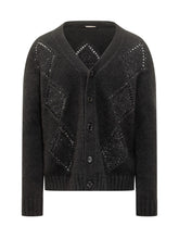 Cardigan in Maglia con Cristalli A Paper Kid Nero - A Paper Kid | $store$