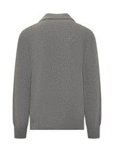 A Paper Kid Maglia Polo Grigia In Lana Con Bottoni - A Paper Kid | $store$