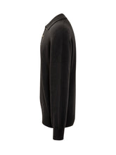 A Paper Kid Maglia Polo Nera In Lana Con Bottoni - A Paper Kid | $store$