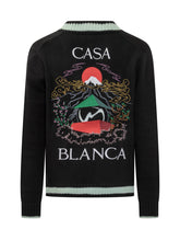 Casablanca men's cardigan in black wool - Casablanca | $store$