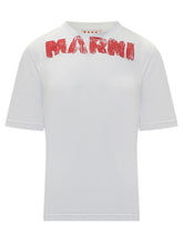 T-shirt Marni con Logo Rosso - Abbigliamento Uomo | $store$
