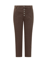 Pantalone Dondup marrone cropped - Abbigliamento Donna | $store$