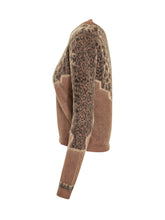 Dondup Brown Abstract Jacquard Wool-Blend Sweater - COLLEZIONE TEAM EC | $store$