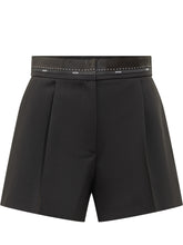 MSGM Shorts Neri con Dettaglio in Vita - Abbigliamento Donna | $store$
